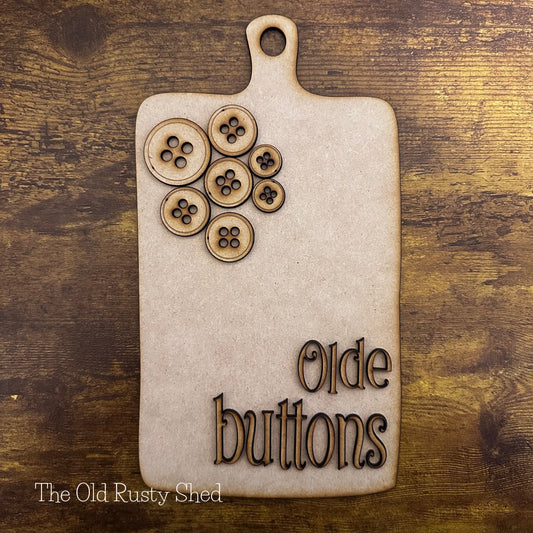 B200 Olde Buttons Cutting Board Kit