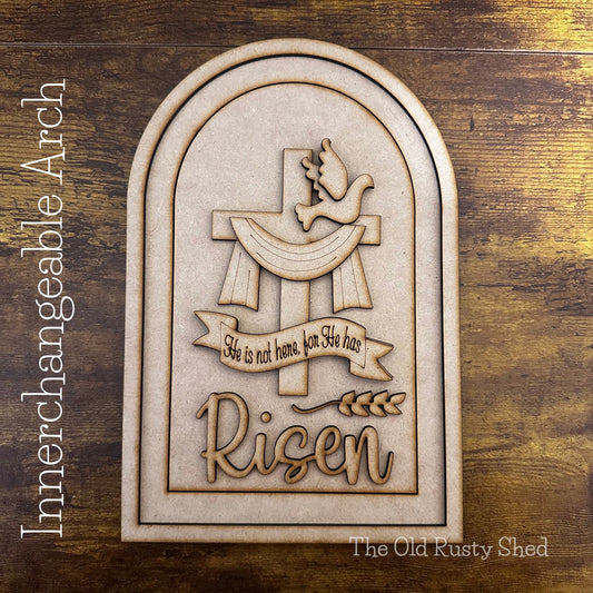 A101 He is Risen insert for the  Innerchangeable Arch Frame