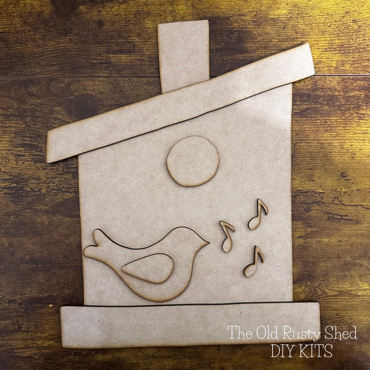 SP114 Spring Birdhouse Cutting Board DIY KIT